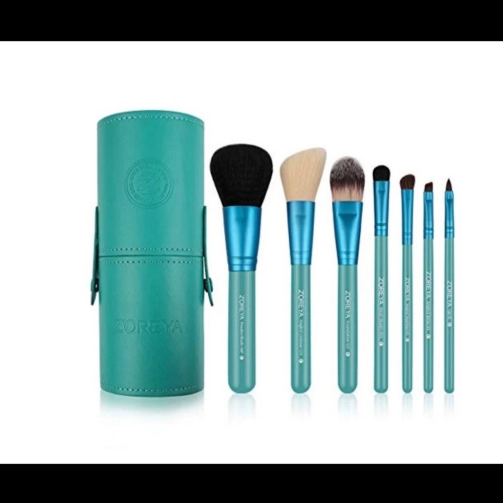 Zoreya Makeup Brush 7pc Set with Case